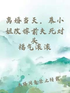 离婚当天，慕小姐改嫁前夫死对头