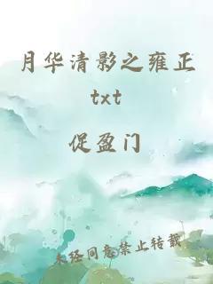 月华清影之雍正txt