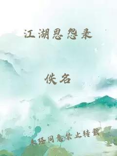 江湖恩怨录